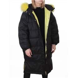 3072 BLACK Пальто зимнее пуховое женское (пух)
