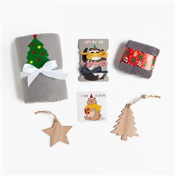 Набор подарочный новогодний «Этель» Happy New Year: плед и аксессуары