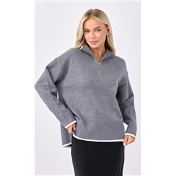 Джемпер FW-3519 grey melange