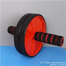 Ролик для пресса Woohooo Core Trainer / + коврик для коленей / красный / уп40