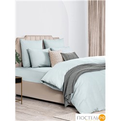 DOME ЛОРЕНО голуб КПБ 200х215-1/180х200+25-1/50х70-2, 4 пр., хл/сат