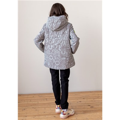 2165-S Куртка на синтепоне Серый/122