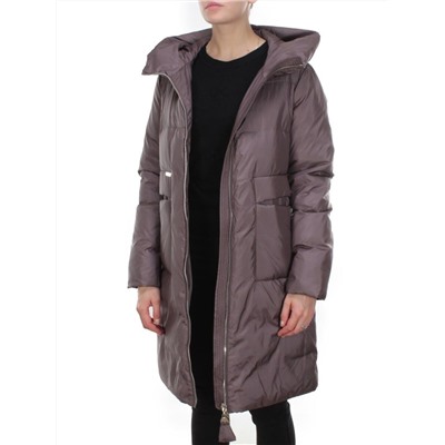 2119 DARK GREY Пальто зимнее женское MELISACITI (200 гр. холлофайбер)
