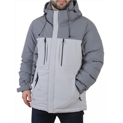 D6594 LT. GRAY/GRAY Куртка мужская зимняя (200 гр. холлофайбер)