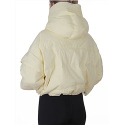 9518 YELLOW Куртка пуховая зимняя женская (пух)