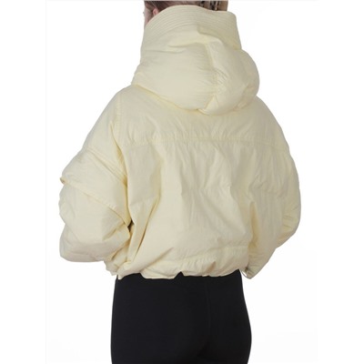 9518 YELLOW Куртка пуховая зимняя женская (пух)