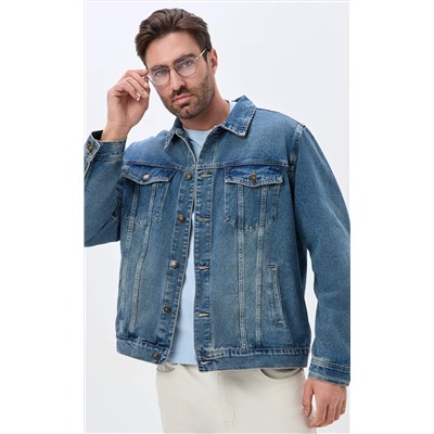Куртка джинс F611-1283 m.blue