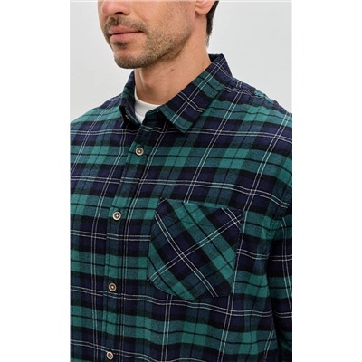 Рубашка F521-0460 green-blue