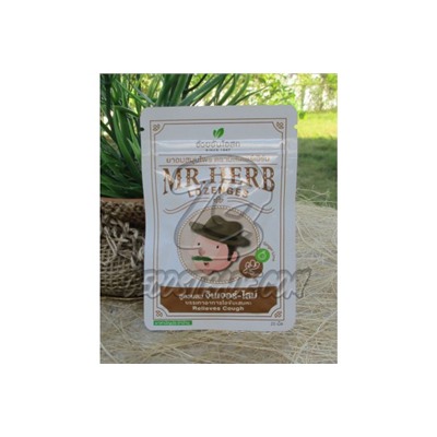 Травяные леденцы от кашля «Имбирь и Лайм»мот Mr. Herb, Lozenges Ginger-Lime Formula, 20 шт