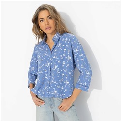 Блуза, освежающая образ, Твой личный тренд (небесная)