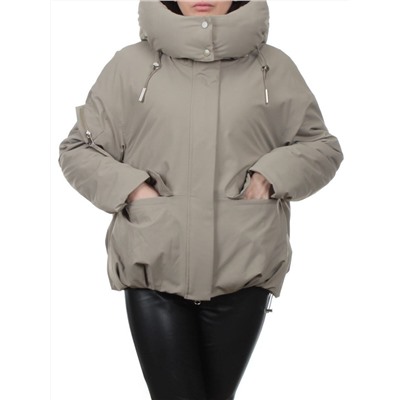 H24-816 GRAY BEIGE Куртка зимняя женская (150 гр. холлофайбер)