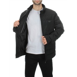 8747 BLACK Куртка мужская зимняя облегченная (150 гр. холлофайбер)