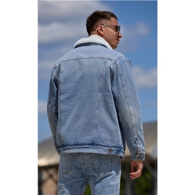 Куртка джинс утепл F021-1370-01W l.blue
