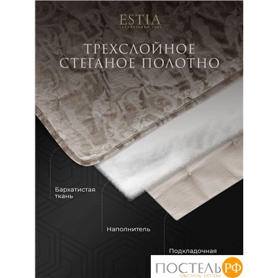 Estia ДИВИНА коричн. Покрывало 240х260, 1 пр., 100% полиэстер