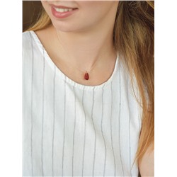 Кулон на леске «Гранат», бордовый в золоте, 33 см + 5 см доп, цепочка