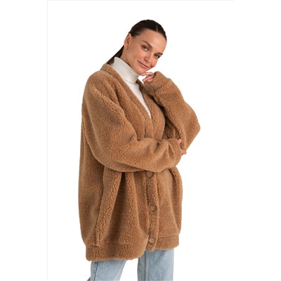 Кардиган ДЛИННЫЙ ТЕДДИ цвет Кемел