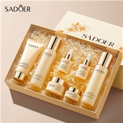 ИСПОРЧЕНА КОРОБКА SADOER Подарочный набор премиальной косметики для ухода за кожей лица 7 в 1