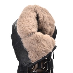 998 Fashion A9919-МП/Z Ботинки женские чер иск велюр, подклад нат шерсть