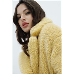 8261 Шубка длинная утеплённая "Primrose Yellow" (остаток: 42-44)