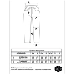 Джинсы муж. F2108-2 blue
