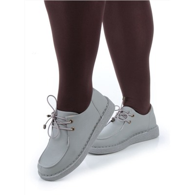 01-D7583-2 GRAY Ботинки демисезонные женские (натуральная кожа)