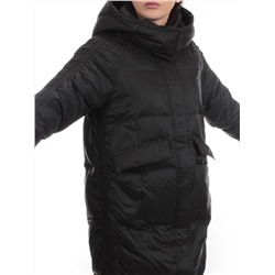 3064 BLACK Пуховик зимний женский (80% пух, 20% перо)