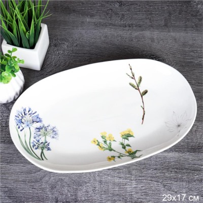 Блюдо 29х17 см Meadow / 474-099 /уп 4/ овальное