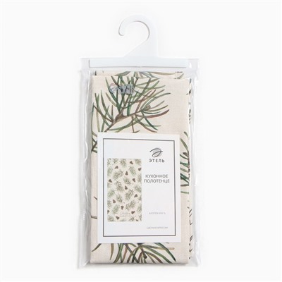 Полотенце кухонное новогоднее «Этель» Christmas tree 40×73 см, 100% хлопок, саржа 190 г/м²