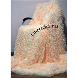 Длинный ворс персик 220*240