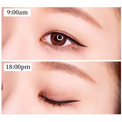 (ЗАМЯТА КОРОБКА) Стойкая подводка-фломастер в блестящем футляре QIC Waterproof Eyeliner