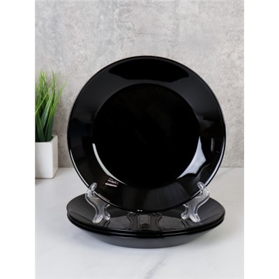 Набор тарелок 4 штуки 190 мм ЕВРО черная / BNNP75T (BLACK) /уп 18/