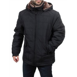 M835 DK. BLUE/BEIGE FUR Куртка мужская зимняя (150 гр. холлофайбер)