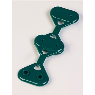 Клипса садовая «Трио», для крепления затеняющей сетки, пластиковая, в наборе 20 шт., зелёная, Greengo