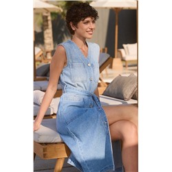 Платье джинс б/р F512-0304 l.blue