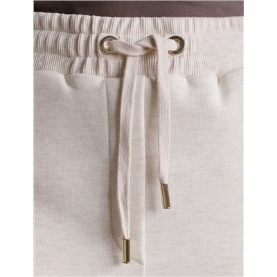 Прямые брюки из петельчатого футера-трехнитки