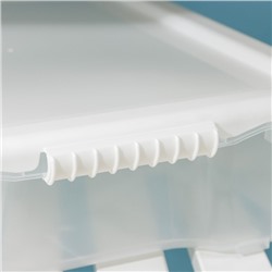 Контейнер для хранения Porter, 8 л, 41×31×11 см, с крышкой, слоновая кость