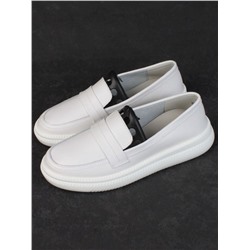03-ZL-8501 WHITE Полуботинки женские (натуральная кожа)