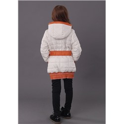 3517Б Пальто на синтепоне молочный/146