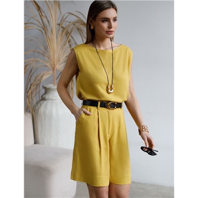 Шорты изо льна с вискозой