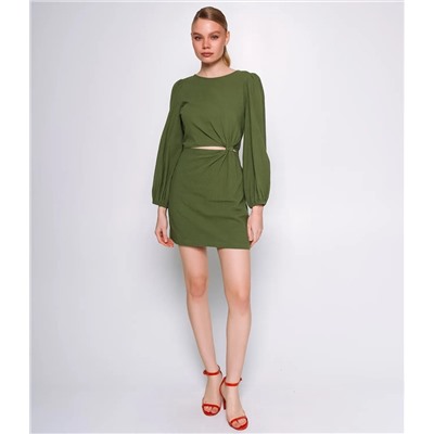 Платье #ОКТ025014, зелёный