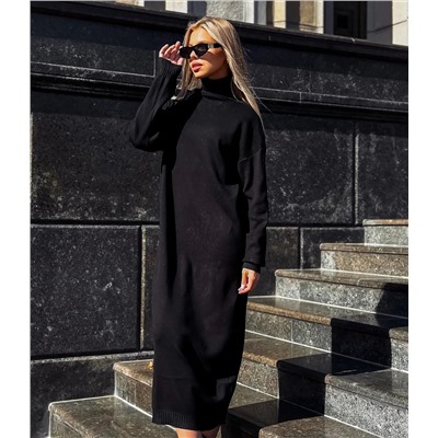 Платье #КТ7421, чёрный