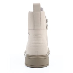 01-M43-15 BEIGE Ботинки демисезонные женские (натуральная кожа)