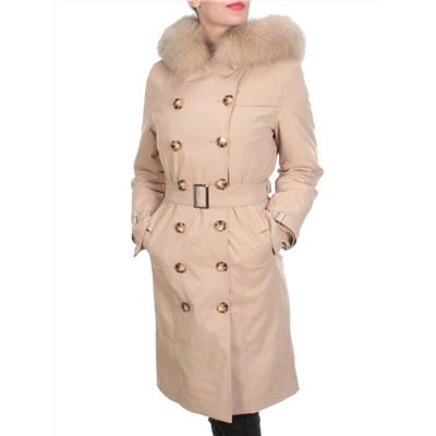 21002 DARK BEIGE Пальто зимнее женское MAILILUO (150 гр. холлофайбера)