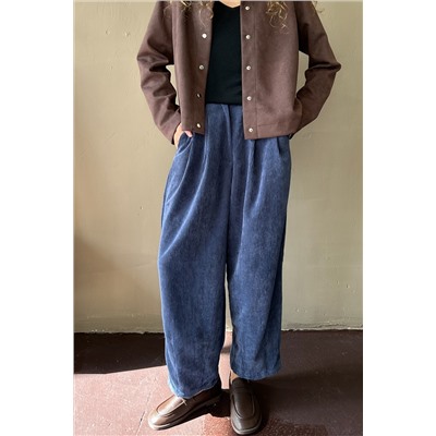 Брюки-бананы  VELVET086/04/Синий