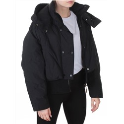 H24-033 BLACK Куртка пуховая зимняя женская (пух)