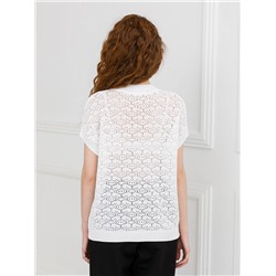 Блуза вязаная белого цвета