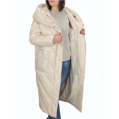 21-381 LT. BEIGE Пальто зимнее женское (200 гр. тинсулейт)