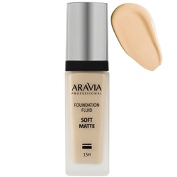 ARAVIA Тональный крем для лица матирующий SOFT MATTE / 01 слоновая кость 30 мл