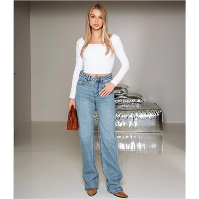 Джинсы #КТ1277, голубой