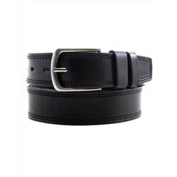 Мужской ремень Д40(К) BB кожа черный Д40264-0802(К)